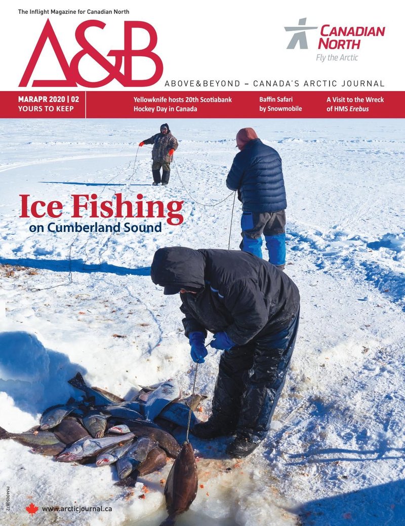 Ice fishing game in Canada